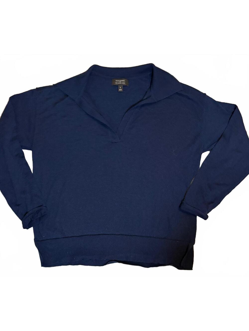 Banana Republic Merino Wool Johnny Collared Sweater - Woman’s Large